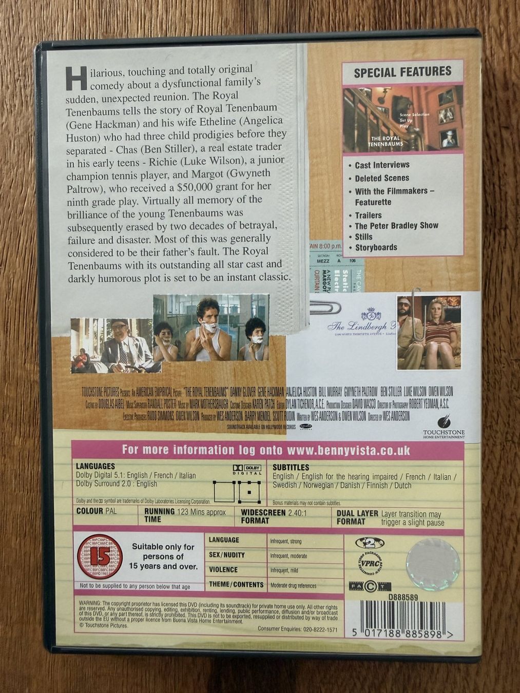 Alle DVDs: Die Royal Tenenbaums (2001) – Gebraucht aus Zürich von Gekuu 1