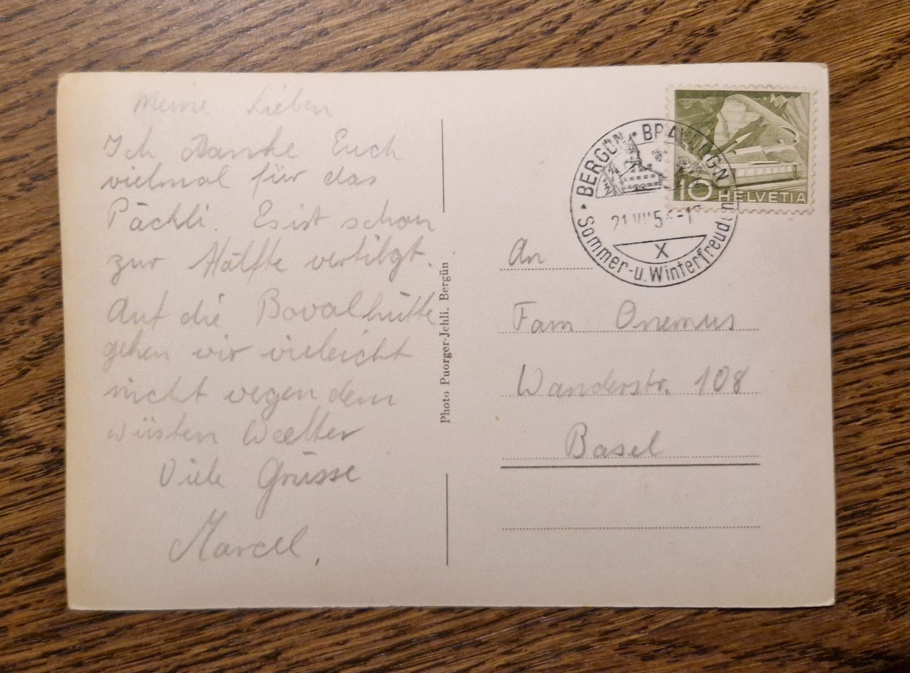 Cartoline postali: Berhün – Usato da Ebikon venduto da Donar50 1