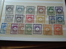 Deutschland um 1946, Lot "Post" ohne Landesname, o ungezähnt