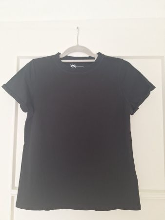 T-shirt femme taille XS, noir
