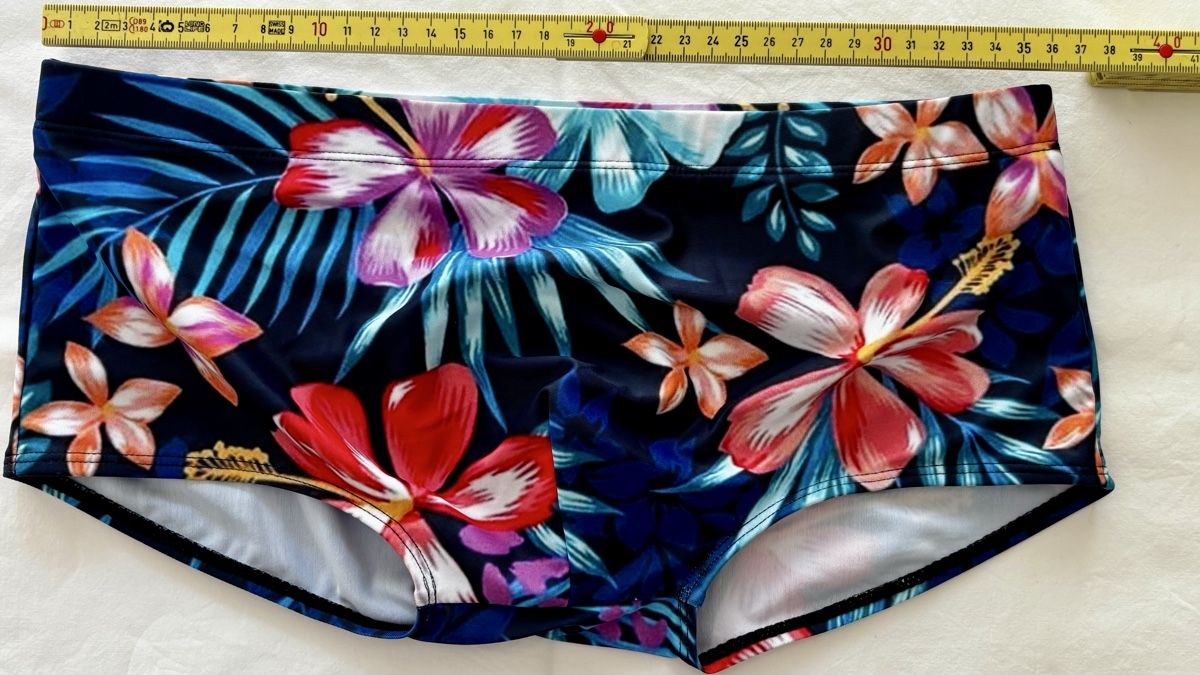 Costumi da bagno: Badehose Herren Gr. S Hawaii-Blumen  – Nuovo (secondo la descrizione) da Zürich venduto da talys 1