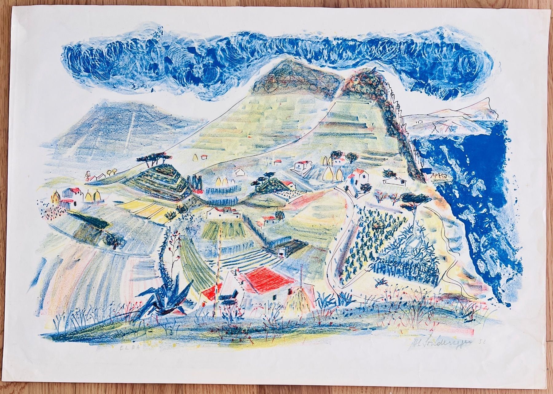 Grafica & Litografie: SONDEREGGER LITHOGRAPHIE SIGNIERT – Usato da Gersau venduto da grafik-kunst 6