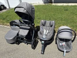 Cybex e-Priam 5 in1 Mannhattan Grau Komplet set ab Geburt 