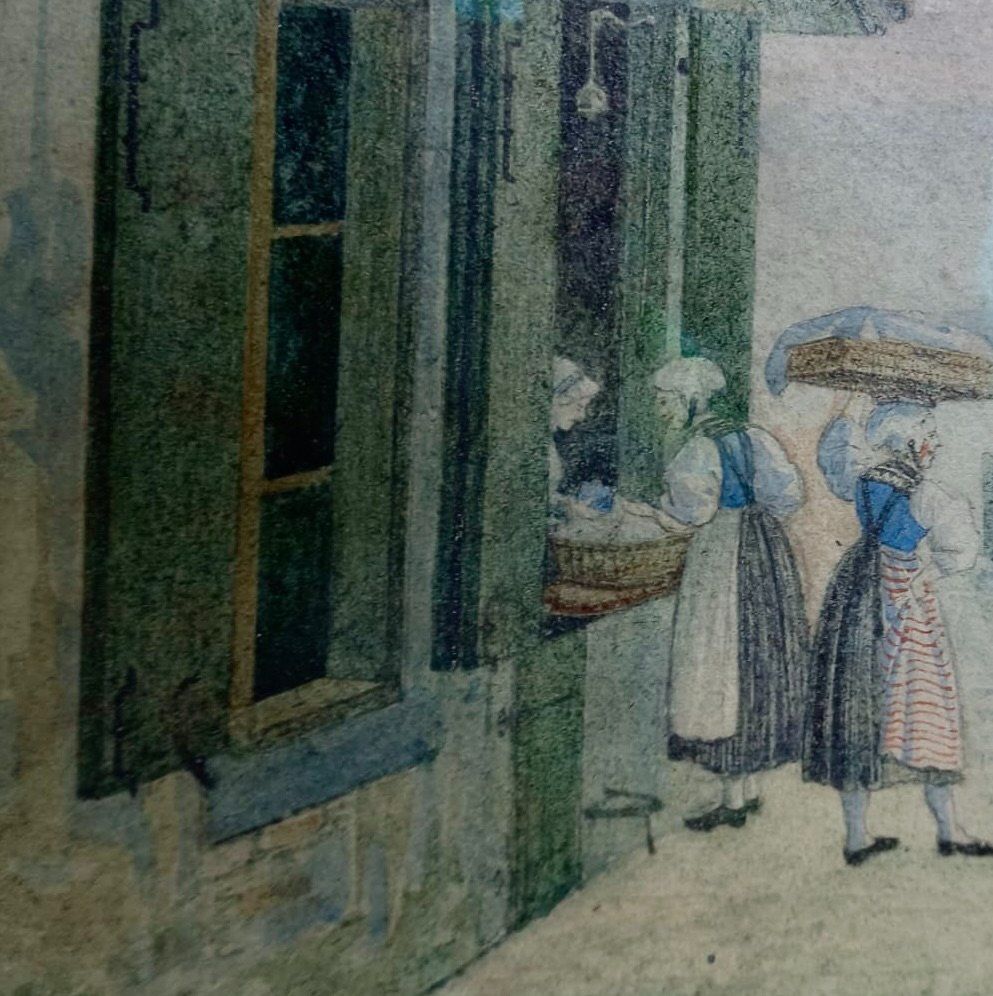 Dipinti: antikes Aquarell Zürich – Usato da Burgdorf venduto da glasrabe01 3