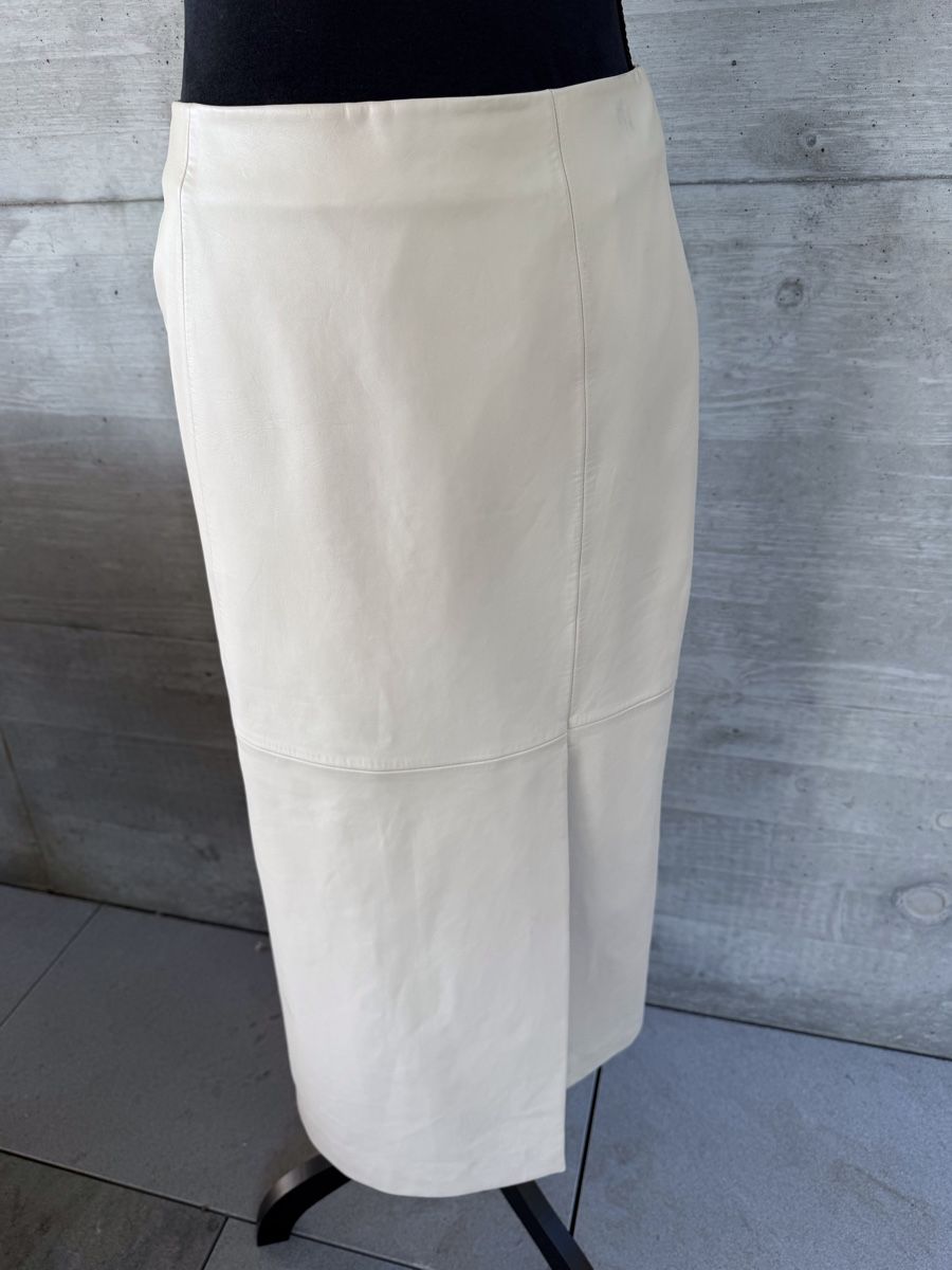 Massimo Dutti Gonne: Massimo Dutti Lederrock beige Grösse M – Usato da Orselina venduto da dachrose