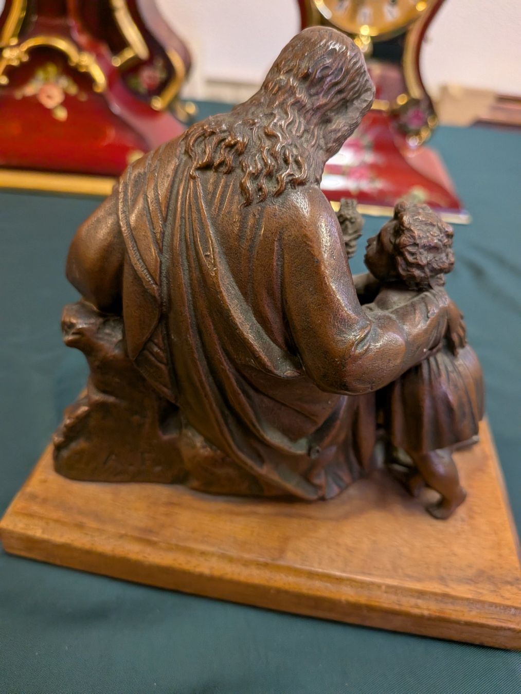 Sculture & Statue: Bronce Heiligenfigur, signiert und beschrieben. – Usato da Schönenwerd venduto da kybi 1