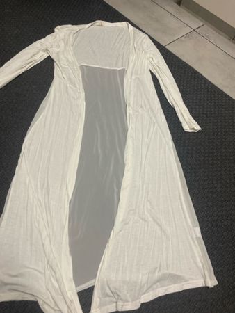 Weisser langer umhänger gr M/L