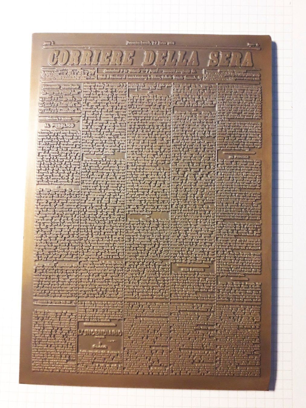 Medaillen: Gedenktafel / Medaille aus Bronze – Neu und originalverpackt aus Lugano von Maurizio_Collector 3