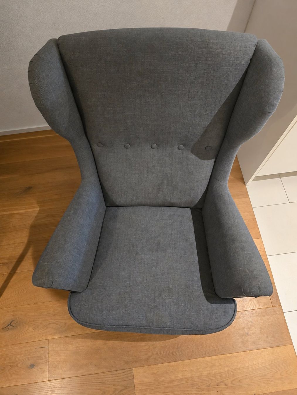 Ikea Poltrone: IKEA STRANDMON Ohrensessel, dunkelgrau – Usato da Horw venduto da wvillasmil 1