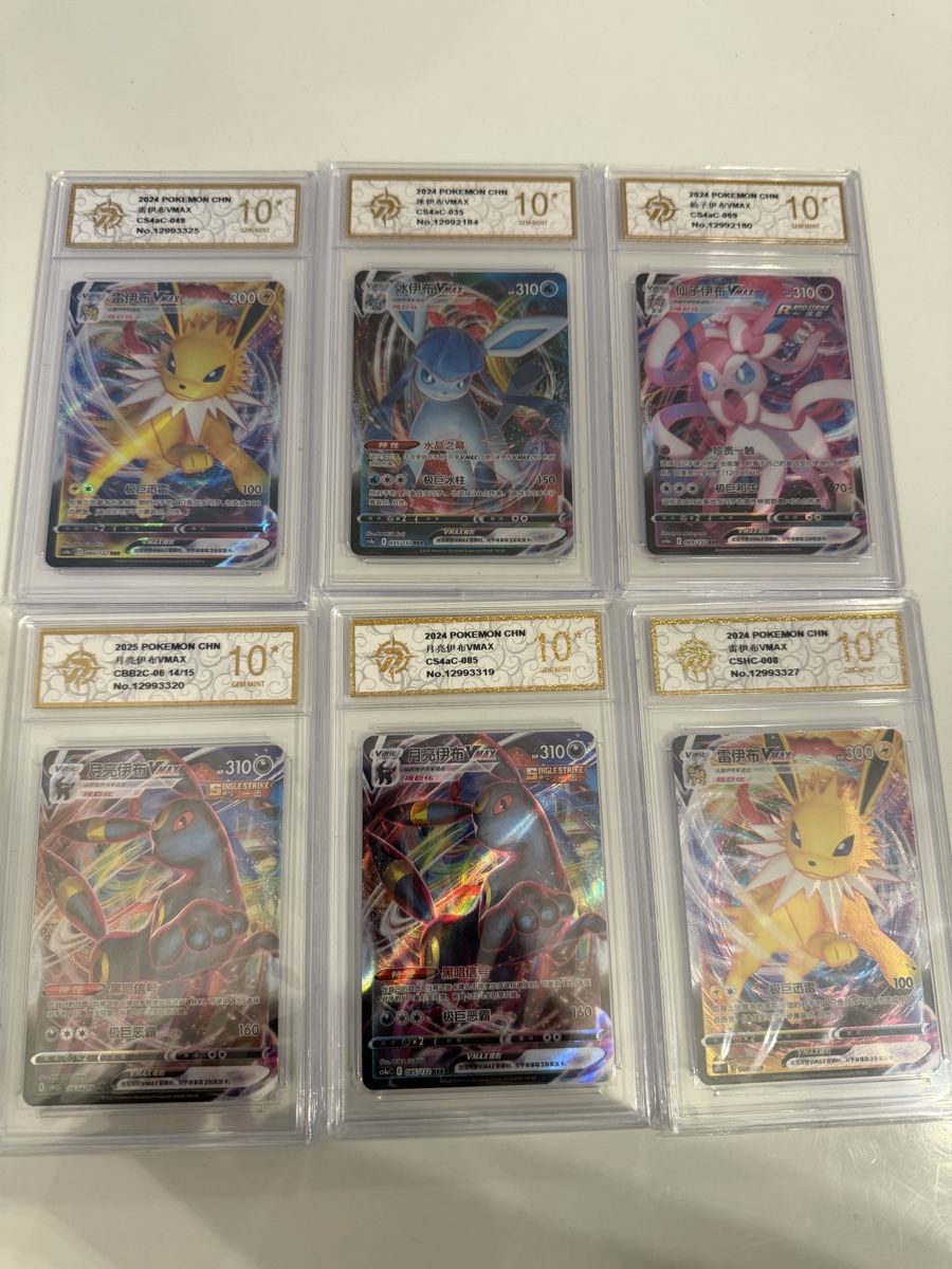 Pokémon Carte collezionabili: 6 Cartes Pokémon VMAX notées 10 chinois – Nuovo (secondo la descrizione) da Le Locle venduto da joe_nx65