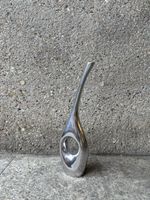 Vintage 80s Kare Metal Vase Space Age Mid century
