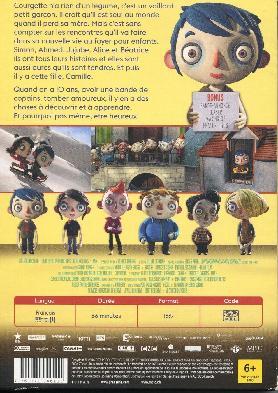 Tutti i DVDs: Ma Vie de Courgette  -  DVD – Usato da Les Avants venduto da soyouz63 1