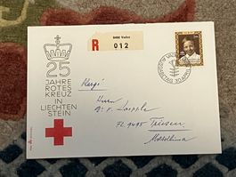 1 Erstagsbrief LI Einschreiben 1970