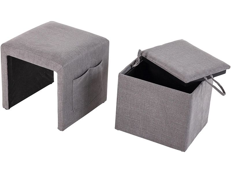 Conforama Sgabelli: Hocker grau mit Aufbewahrung – Nuovo (secondo la descrizione) da Kloten venduto da Flower_007 3
