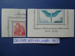 CH 1938 Nr. W9+W10 postfrisch