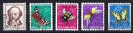 Pro Juventute Satz 1954 Katalog-Nr. J153-J157, sauber gest.