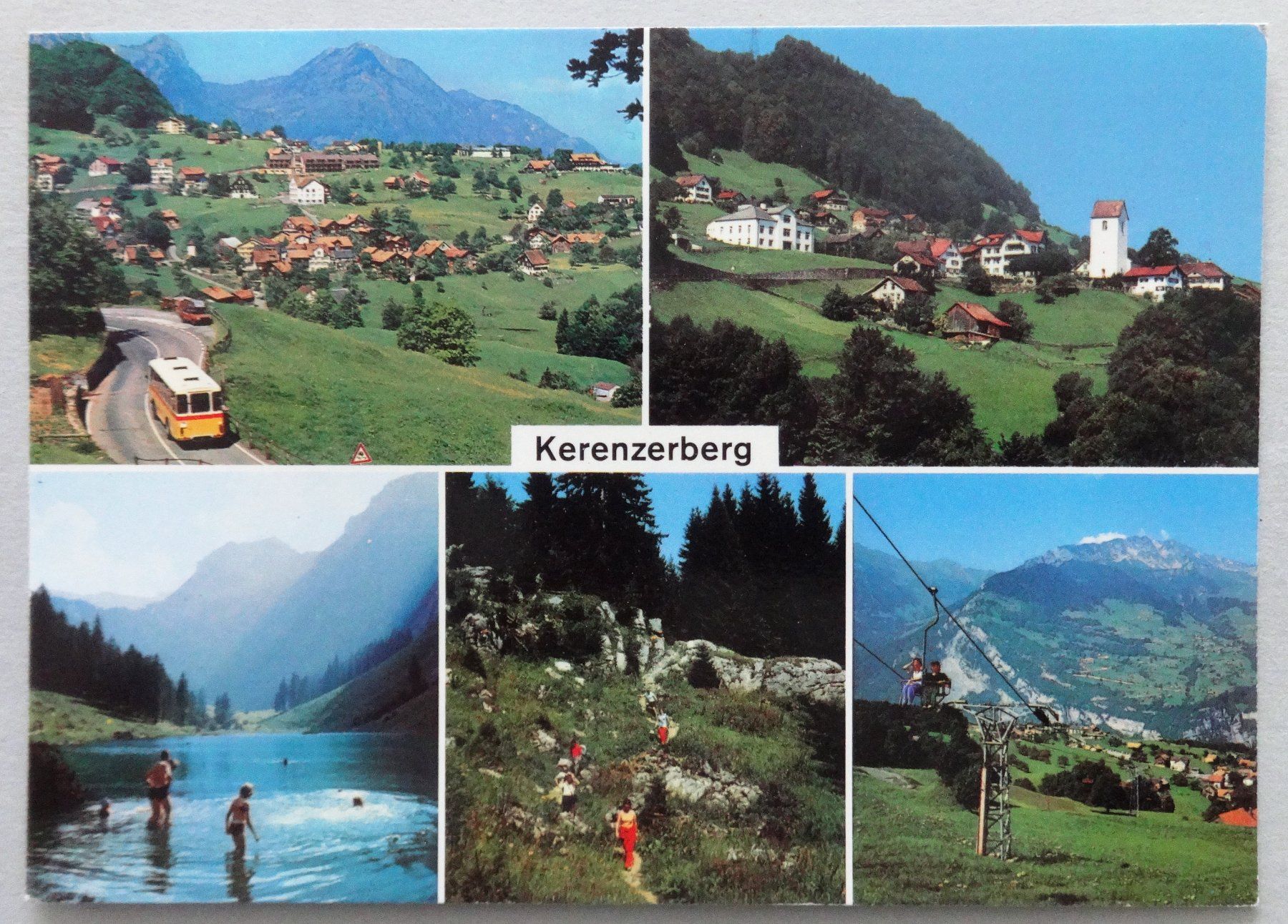 Cartoline postali: Kerenzerberg über dem Walensee – Usato da Fétigny venduto da Billy2miny