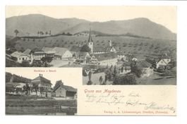 Gruss aus Magdenau (SG) bei Degersheim- Gasthaus Rössli 1905