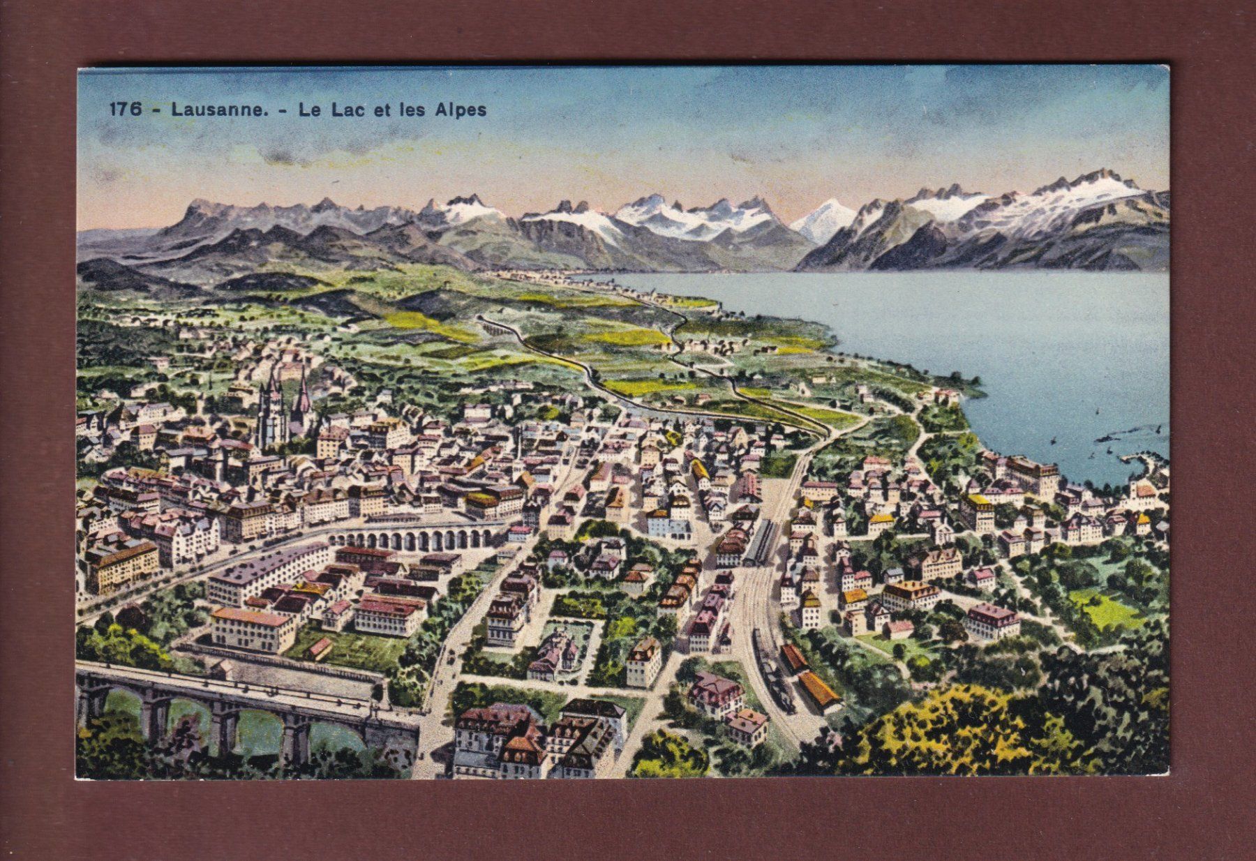 Ansichtskarten: LAUSANNE - Panorama – Gebraucht aus Pully von nicecards