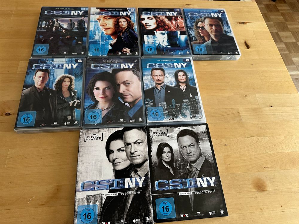 CSI NY praktisch komplette Serie Staffel 1-9 ausser 5 Kult (Gebraucht ...