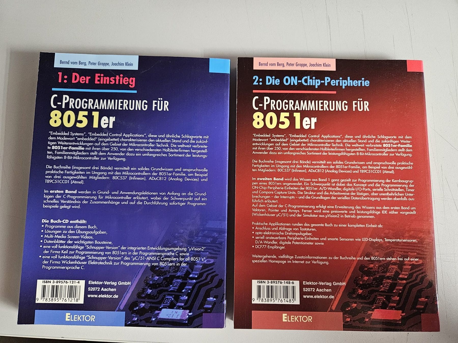 Bücher: 2 Bücher C Programmierung für 8051 Prozessoren – Gebraucht aus Genestrerio von GIDI02 2