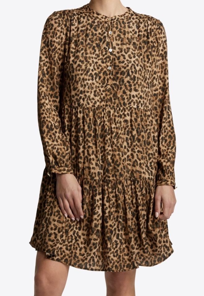 Rich & Royal Kleider: RICH & ROYAL Kleid Gr. 40 mit Leopardenmuster – Gebraucht aus Jona von Flamingoo