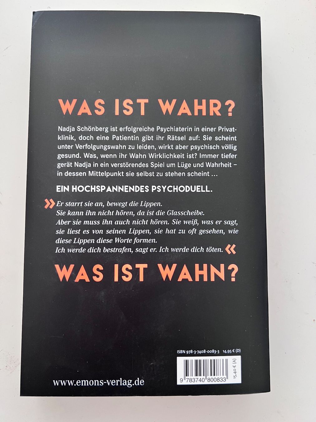 Libri: Buch - seelen feindin - thriller – Nuovo (secondo la descrizione) da Effretikon venduto da YaMn 1