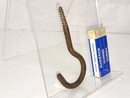 1 antike Haken Schraube, Eisen (LOT1024#NSH6)