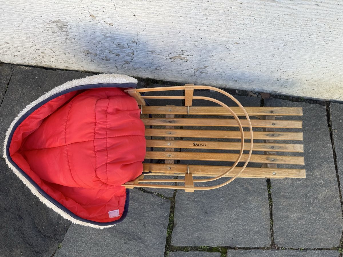 Slitta: Davoser Schlitten inkl. Wintersack – Usato da Oberrieden venduto da Anirahtak 2