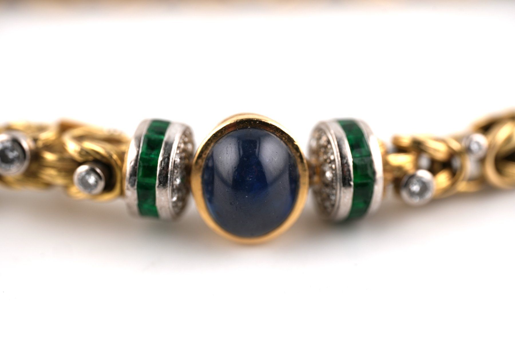 Bracciali & Braccialetti: Königsarmband 18K mit Steinen – Usato da Basel venduto da Edelmetallhaus24 1