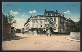 AK Morges, Rue de la gare, 1917