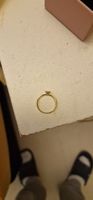 Goldring 18K mit Diamant, CHRIST, Zertifikat