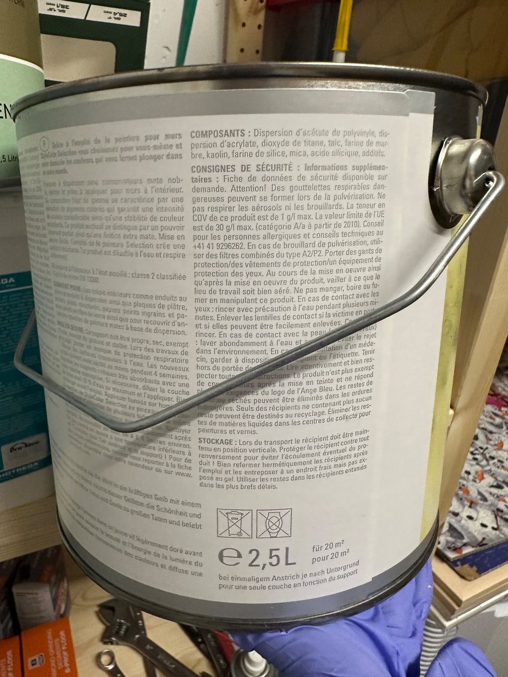 Colori: Wandfarbe Hellgelb 2.5 l – Nuovo e nell'imballaggio originale da Stallikon venduto da zso_26n7 1