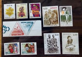 MONACO  timbres neufs ** ~1988-89