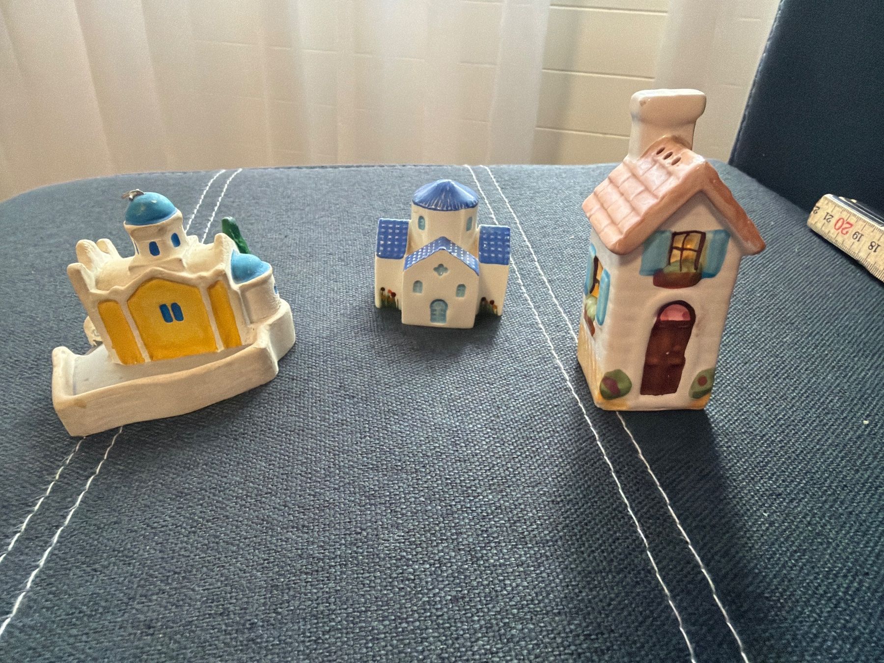 Tutte le decorazioni: Petites Maisons Décoratives Style Santorini, Ensemble 3 – Usato da Lausanne venduto da Erion2015