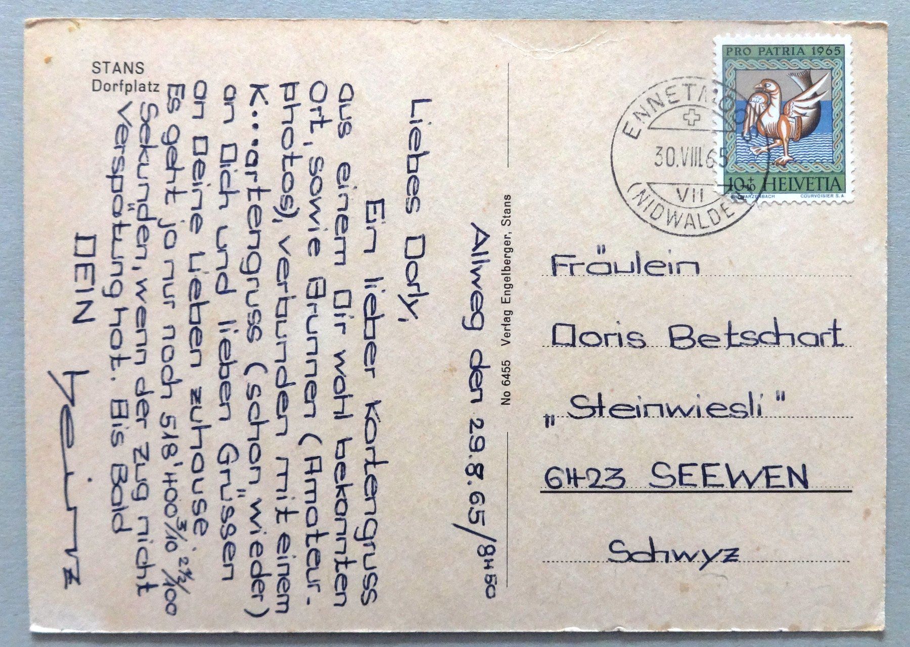 Cartoline postali: Stans, Dorfplatz – Difettoso da Fétigny venduto da Billy2miny 1