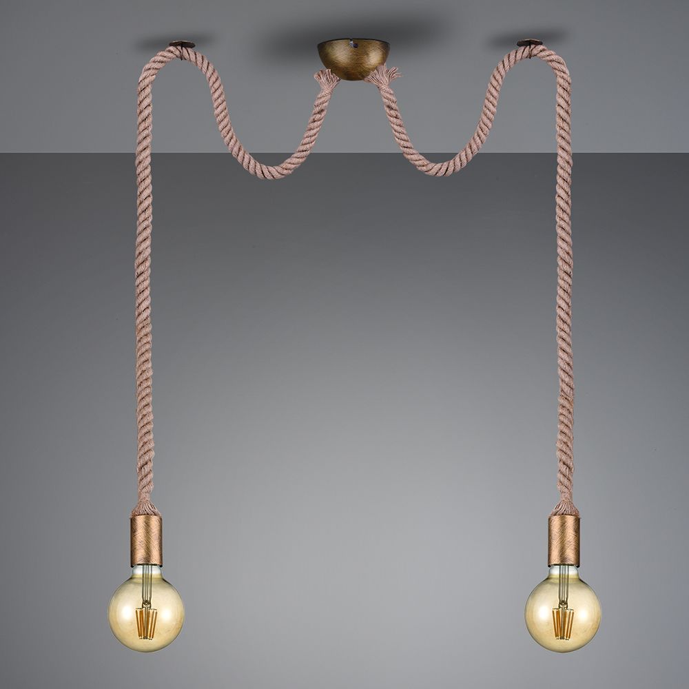 Lampadari & plafoniere: Pendelleuchte, Altmessing, 150 cm Höhe  – Nuovo (secondo la descrizione) da Kreuzlingen venduto da Smart-Light 2