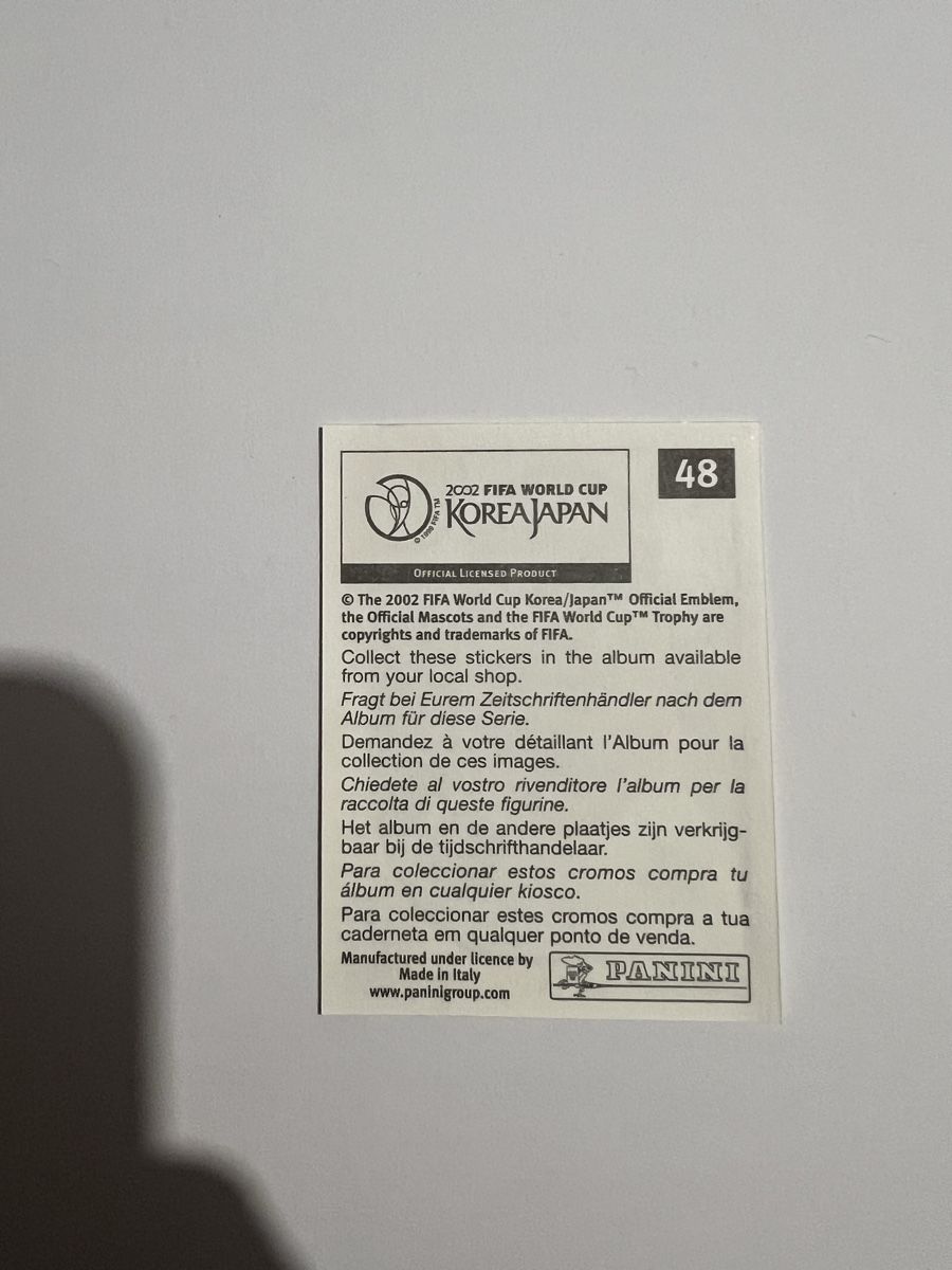 Panini Carte collezionabili: Panini WM02 Bild – Usato da Willisau venduto da Neiro77 1