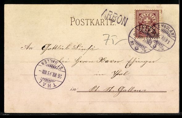 Cartes postales: Weinfelden, Offizielle Fest-Postkarte zu – D'occasion à Berlin par bartko-reher 1
