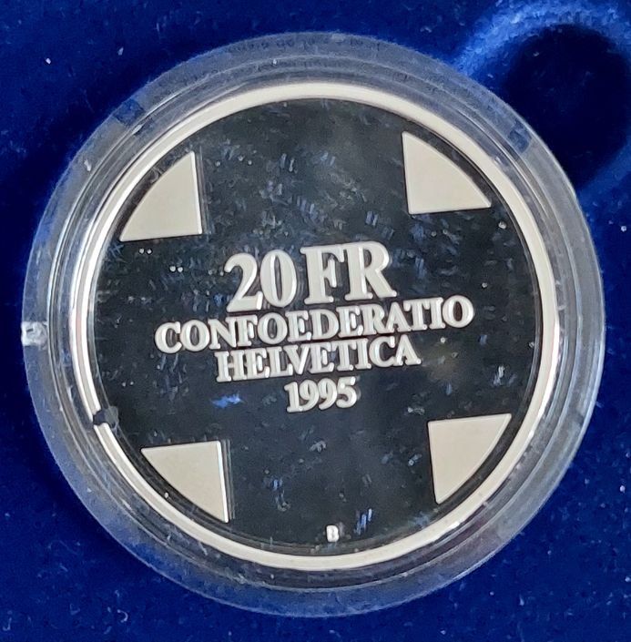 Tutti le monete: 20 Franken 1995 Silber pp Schlangenkönigin Box – Nuovo (secondo la descrizione) da Arch venduto da moneyswiss 2
