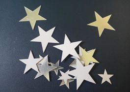 80x Wandspiegel Sternen - Miroir mural en étoiles