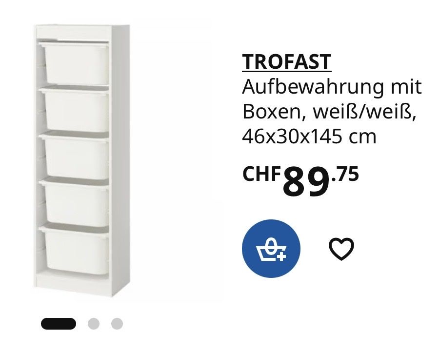 Ikea Cassettiere: Trofastaufbewarung – Usato da Uznach venduto da bike181959 5