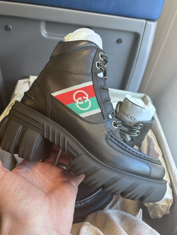 Gucci leather boots 34it 2