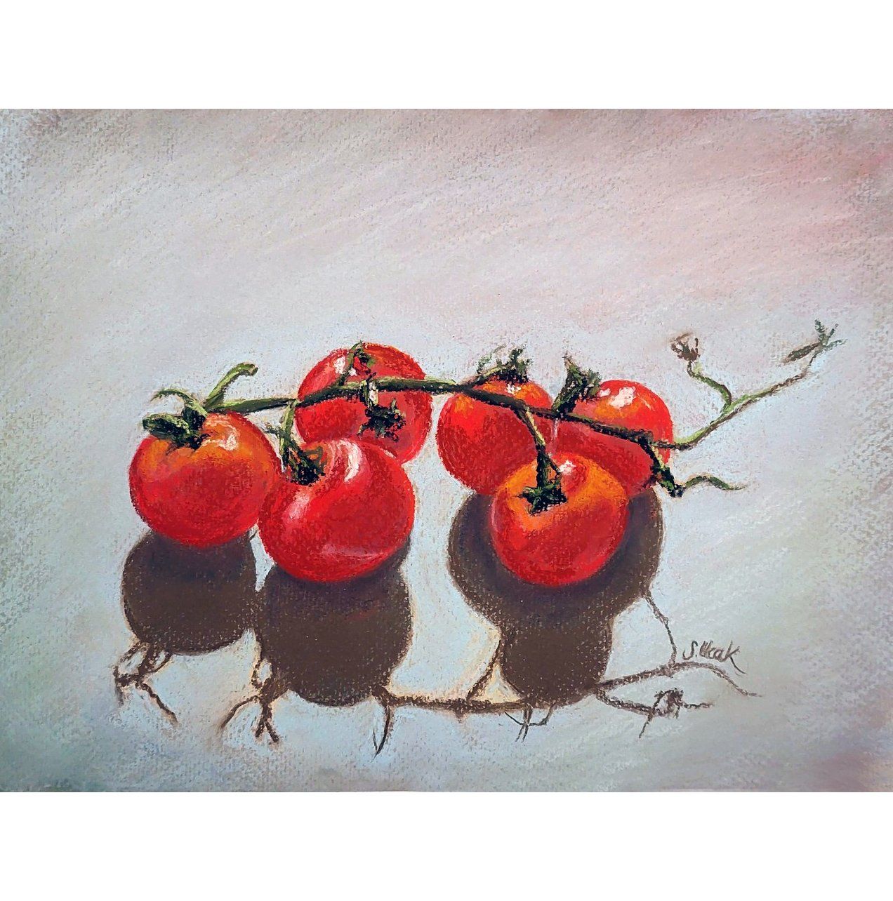 Dipinti: Neu! Original Pastellbild "Tomatoes", signiert. – Nuovo e nell'imballaggio originale da Ostermundigen venduto da LorisHome