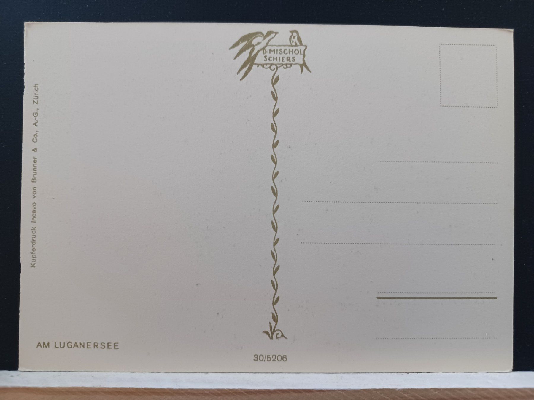 Cartoline postali: TI, Am Luganersee, 30/5206, Heimat, – Usato da Aarau Rohr venduto da mgvw 1