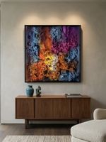 Einzigartiges 3D-Kunstwerk / Textured Art Wandbild (Unikat) 