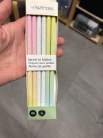 Lot de 6 crayons HB pastel Papeteria avec gomme neu