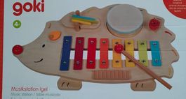 Goki Musik Xylophon Igel neuwertig