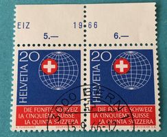 Nr.442 Paar  mit Stempel