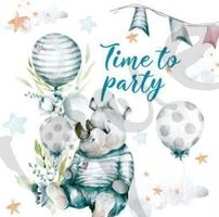 Serviette time to party (1486) 2Stk.